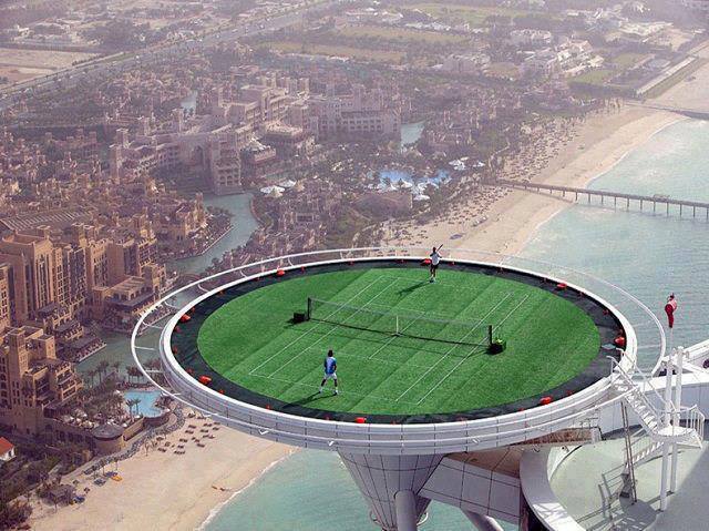 World’s highest tennis court