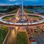 Hovenring – Floating Bike Suspension Bridge, Eindhoven, Netherlands