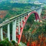 Beipanjiang River Railway Bridge is the world’s highest railway bridge