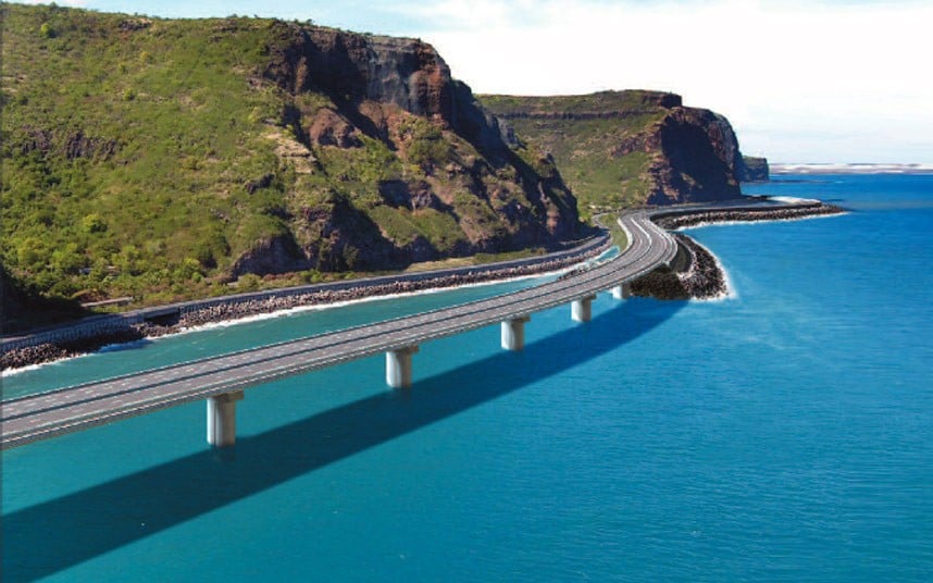 New coastal highway route for Reunion