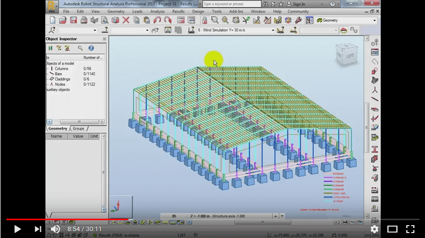 Autodesk Robot Structural Analysis 2017 Factory Steel Structure Design