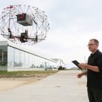 A drone for last-centimeter delivery