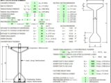 Pretressed Concrete Girger Design Spreadsheet