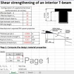 Shear Strengthening of T-beam with FRP