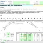 Arch Bridge Analysis using Finite Element Method