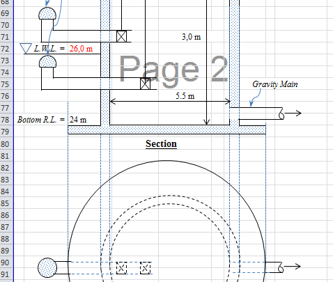 Water structures Sheets – Dam Spillway Design, Complete Water Supply Treatment Plant