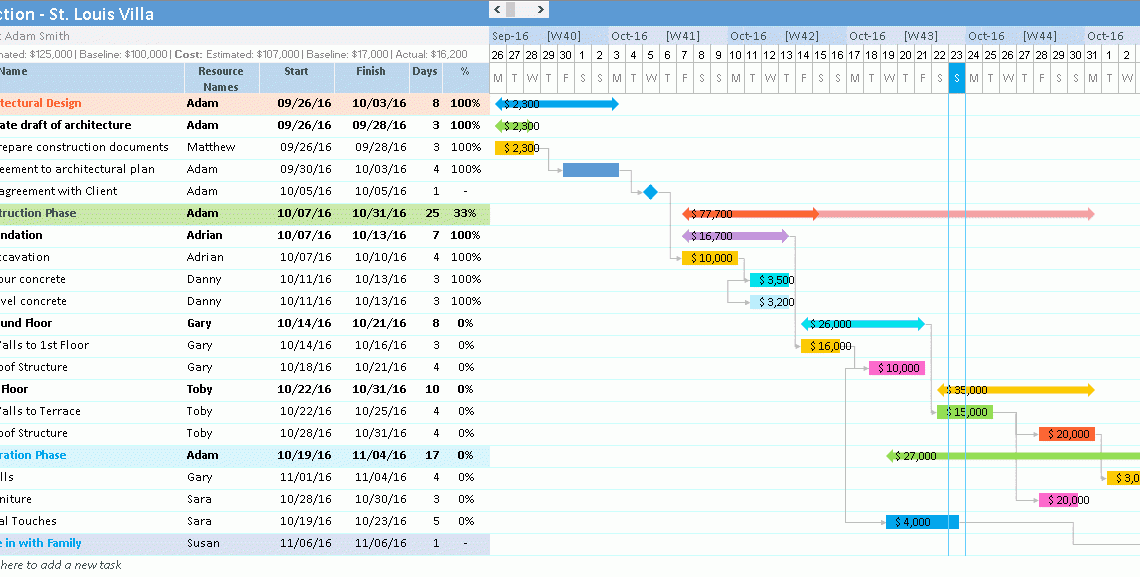 Gantt Excel v2.61