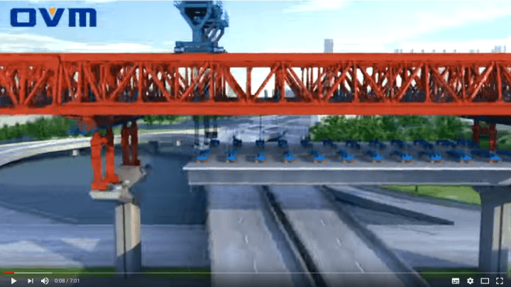 Segmental Bridges Construction 3D Animation