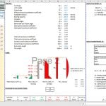 Retaining Wall with Anchors Analysis and Design Spreadsheet