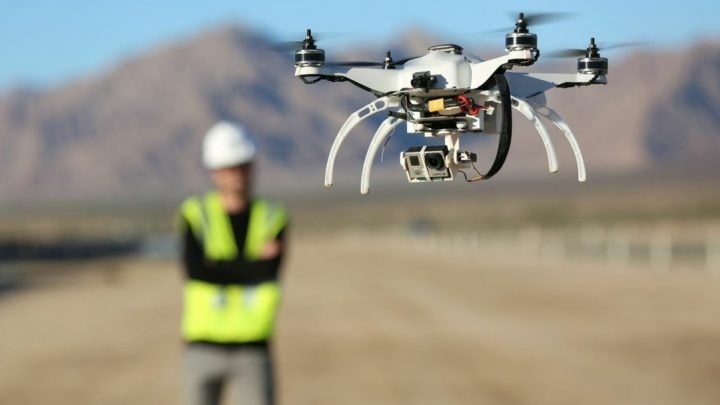 Can drones be utilized in construction for creating accurate BIM models?