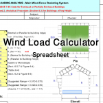 Wind Load Calculator Excel Spreadsheet