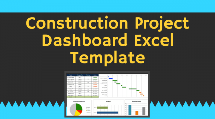 Construction Project Dashboard Excel Template