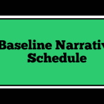 Baseline Narrative Schedule