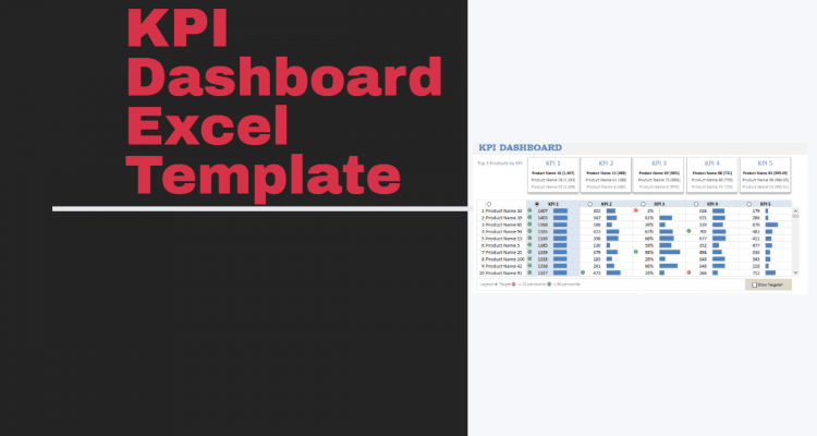 Download KPI Dashboard Excel Template