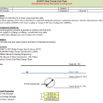 AASHTO Steel Tunnel Liner Plate spreadsheet