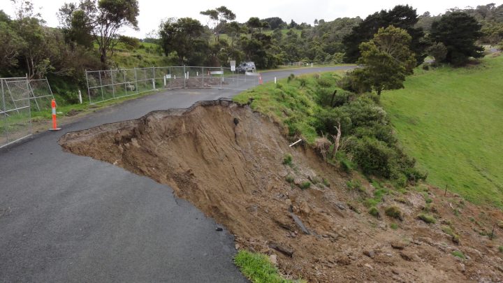 Analysis of a slip on a long natural slope