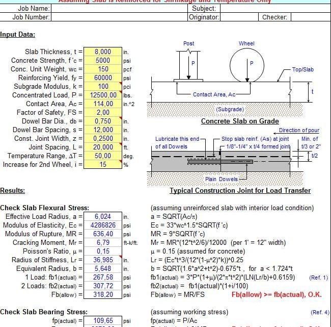 Concrete Slab on Grade Analysis Concrete Slab on Grade Analysis