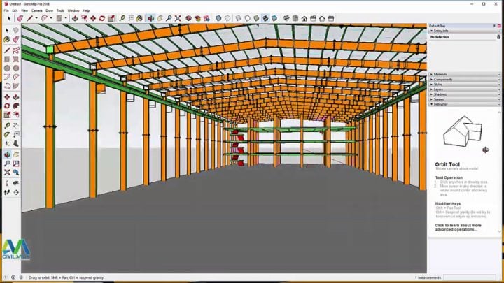 How to Export and Design Tekla Structures Project in Sketchup