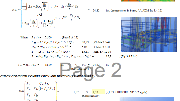 Aluminium design capacity spreadsheet