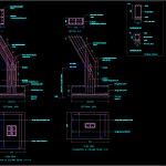 Bridge Foundation and column details Free DWG