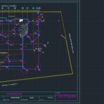 Bunglaw Foundation template Free Drawing