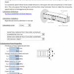 Light-weight Composite Beam Design Spreadsheet