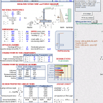 Concrete retaining Wall design Spreadsheet