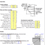 Corbel Analysis per ACI and IBC code spreadsheet