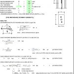 Design for Bending Post at Top of Wall Spreadsheet