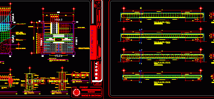 Details of beams free DWG