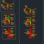 Facade in section view, details and specifications FREE DWG