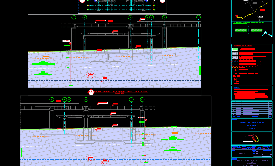 Geotechnical Profil Template free DWG