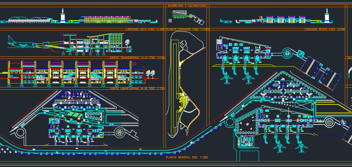 International Airport Projects Free DWG