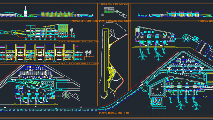 International Airport Projects Free DWG