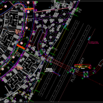 Pedestrian Bridge FREE DWG