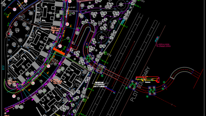 Pedestrian Bridge FREE DWG