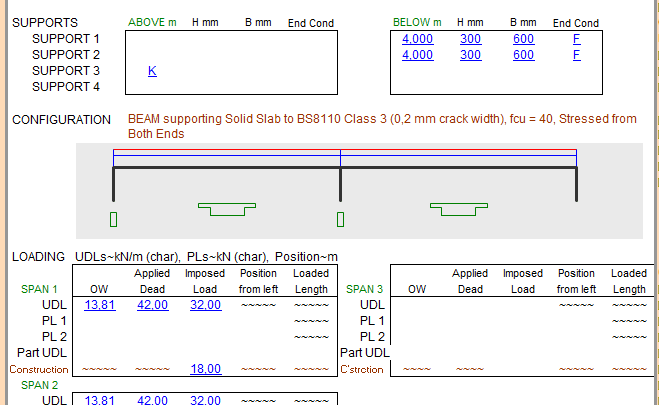 Post-Tensioned Analysis and Design Spreadsheet