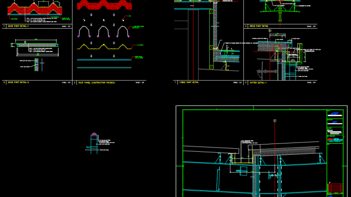 Press Building Panel Detail Free DWG