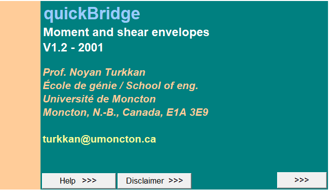 Quick Bridge Spreadsheet