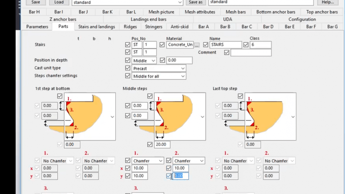 How to create Reinforced Concrete Staircase in Tekla Structures