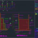 Retaining Wall Layout and details Free Drawing