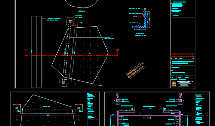 Retaining Wall and Well Details Free DWG