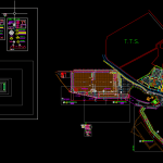 Road Layout Plan and cross section free DWG