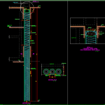 Shoring Piles details free drawing