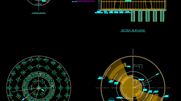 Tank Foundation Free DWG