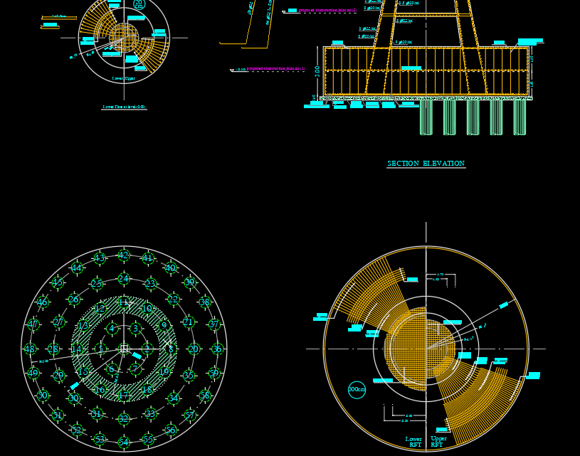 Tank Foundation Free DWG