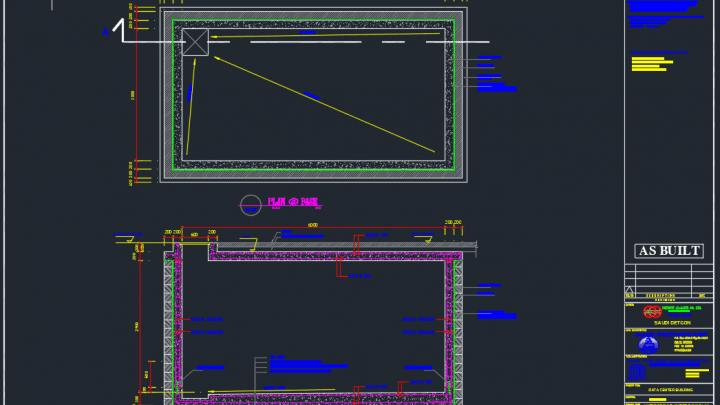 Underground Water Tank Free DWG