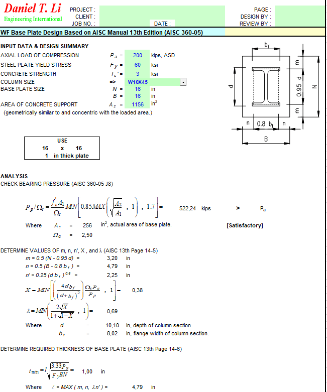 Aisc Design Guide Base Plate And Anchor Rod Design Nd Ed By Pedro