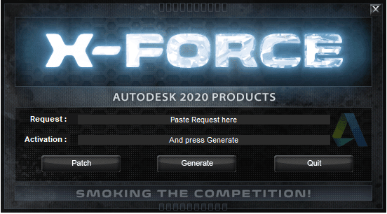 x-Force keygen for ALL Autodesk products v2020