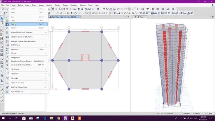 Advanced Modeling with Merging Models in ETABS